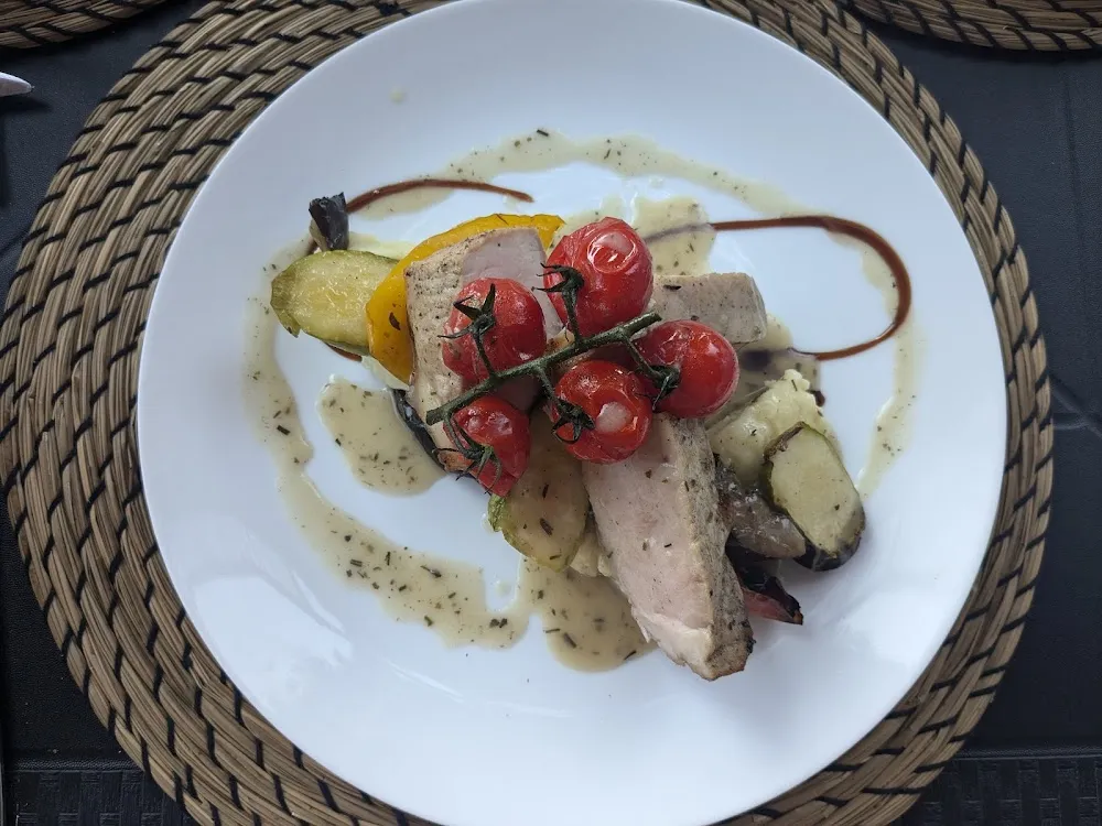 Coeur de Carré de Porc Écrasé de Pommes de Terre